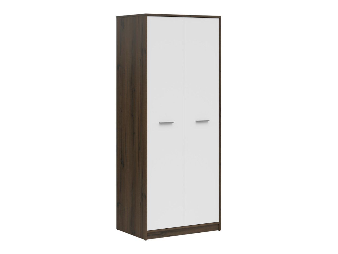 NEPO PLUS divdurvju skapis, 80 cm, cēls ozols/balts