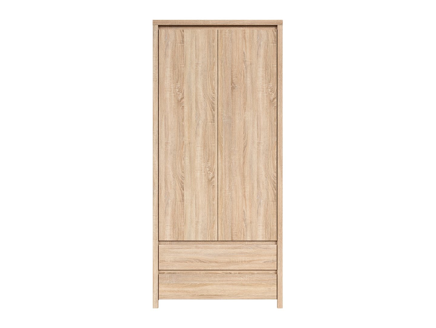 Divdurvju skapis ar divām atvilktnēm KASPIAN 90 cm Sonoma ozols/Sonoma ozols — изображение 6