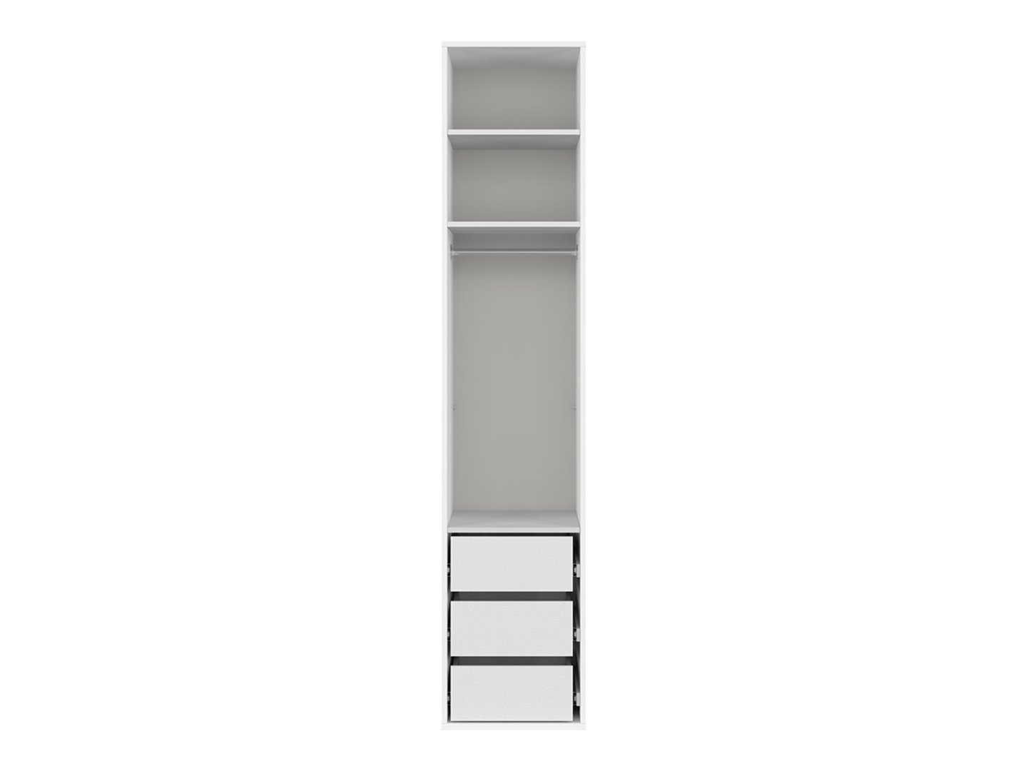 FLEX vienviru skapis, 50 cm, balts