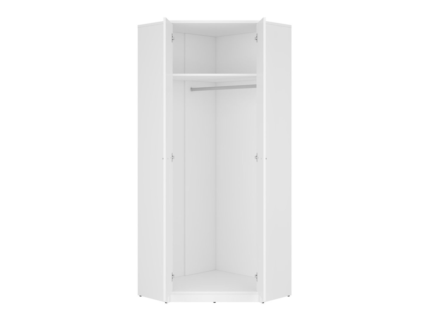 NEPO PLUS divu durvju stūra skapis 79.5x79.5 cm baltā krāsā — изображение 3