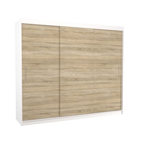 Bīdāmais skapis ANTOS 250 White/Sonoma ADRK