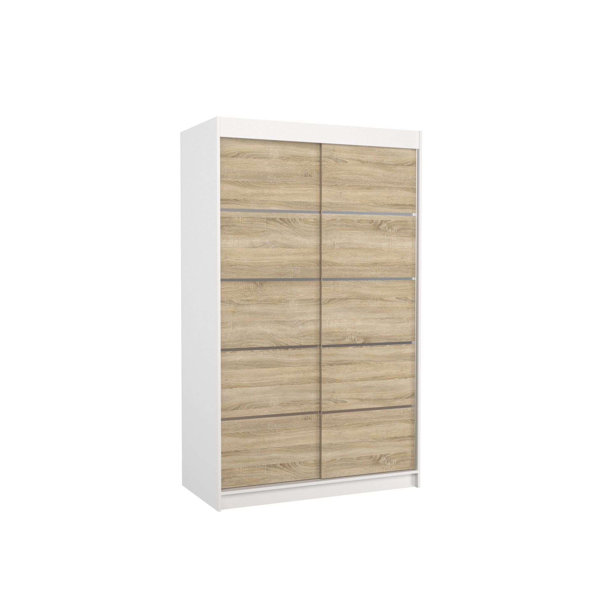 Bīdāmais skapis BENISSO 120 White/Sonoma ADRK