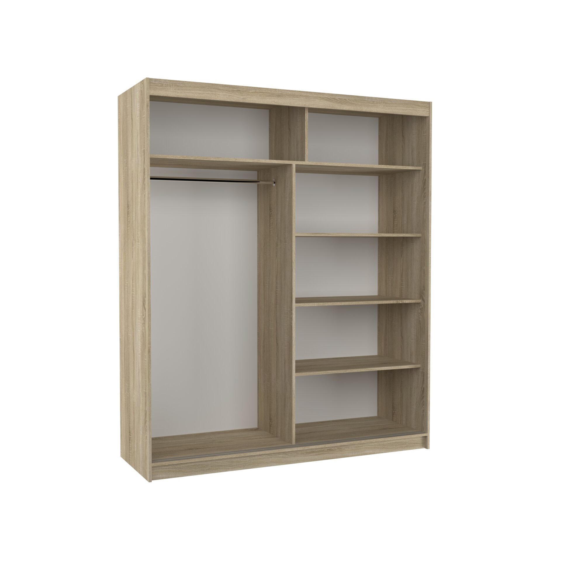 LINCOLN 180 bīdāmais skapis, melns/balts, ADRK — изображение 4