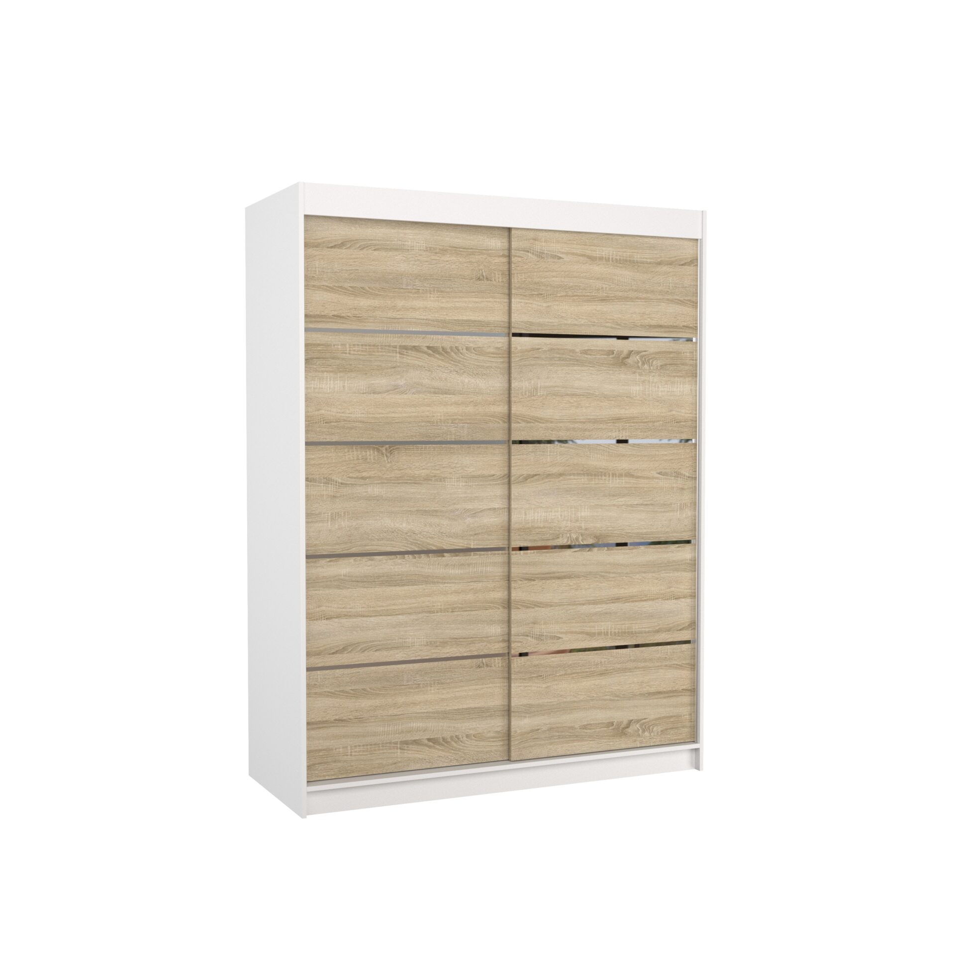Bīdāmais skapis LUFT 150 White/Sonoma ADRK