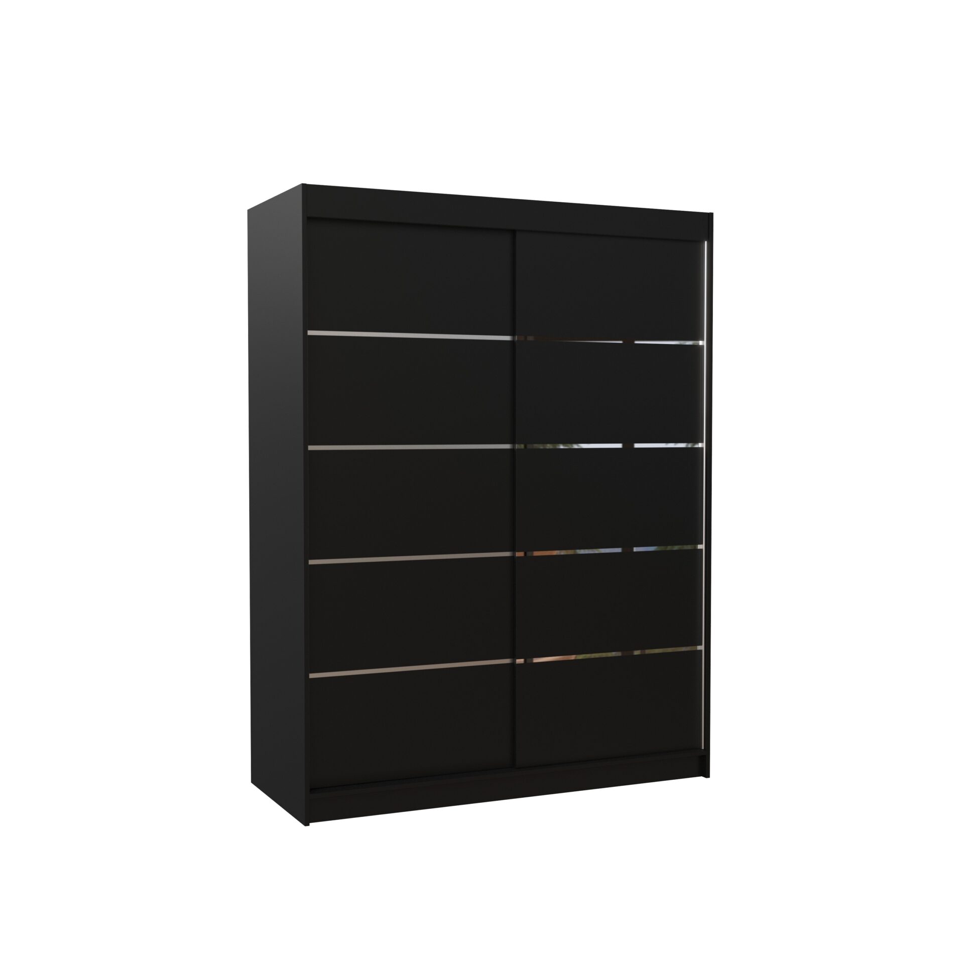 Bīdāmais skapis LUFT 150 Black ADRK