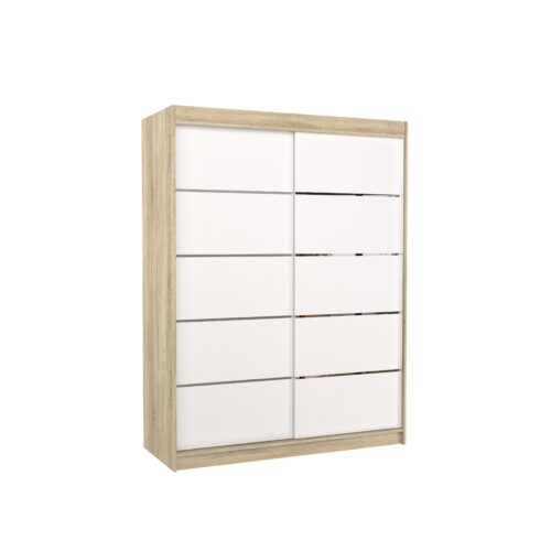LUFT 150 Bīdāmais skapis Sonoma/White ADRK