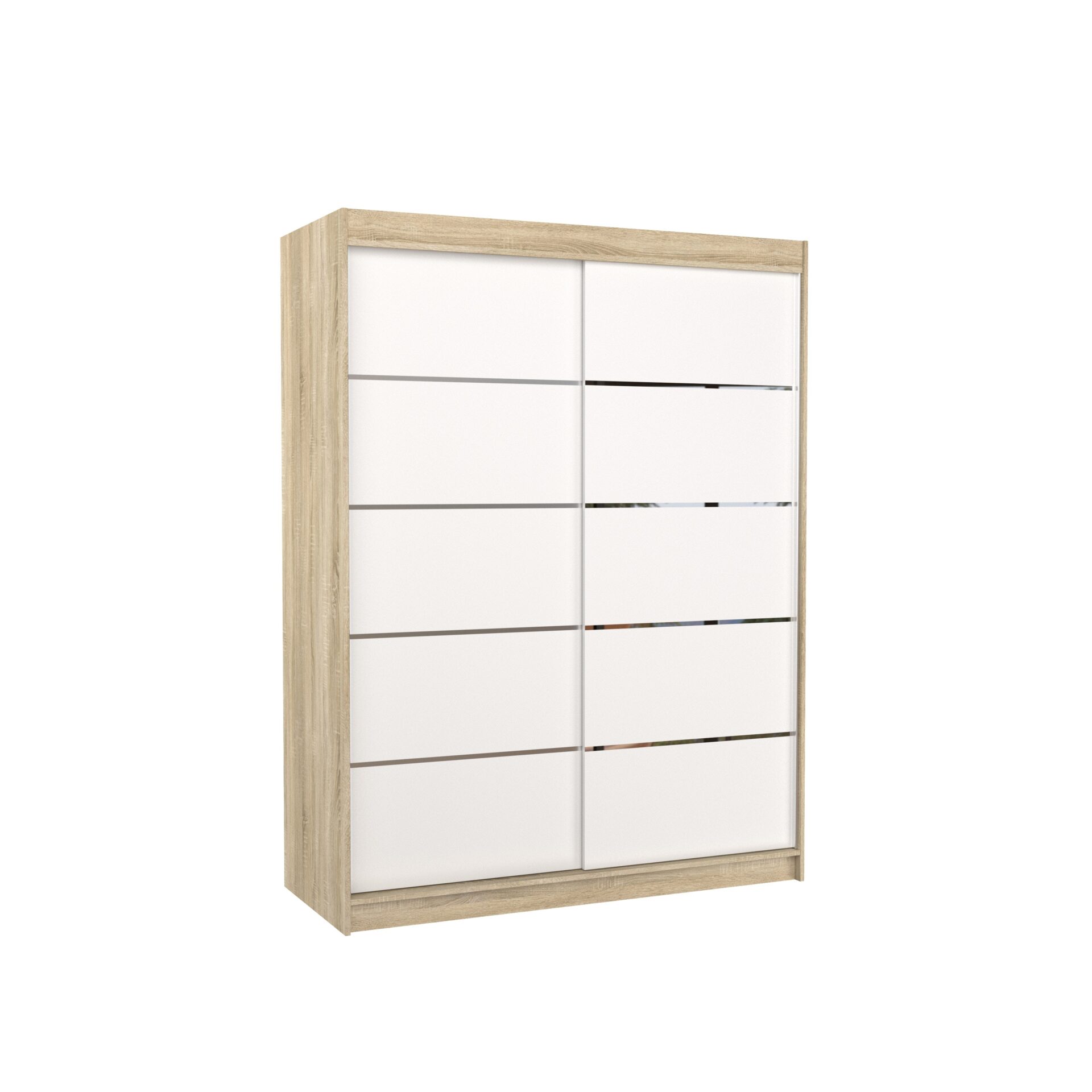 LUFT 150 Bīdāmais skapis Sonoma/White ADRK
