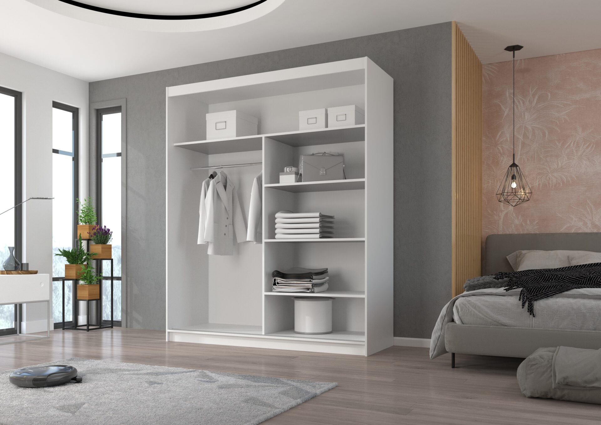 Bīdāms skapis ar spoguli ESTI 180 Murano ADRK — изображение 4