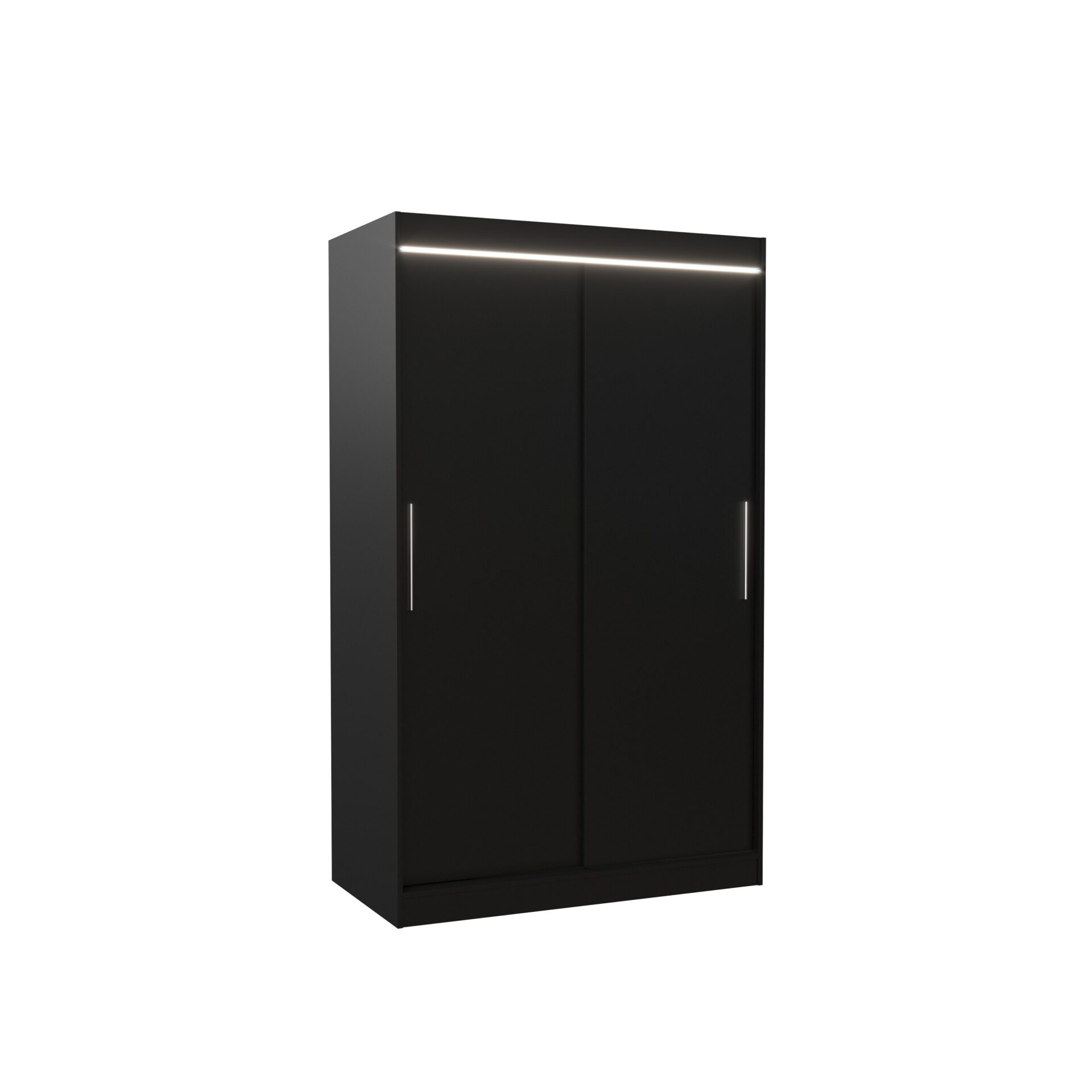 Bīdāms skapis ar LED apgaismojumu COLLIN 120 Black ADRK