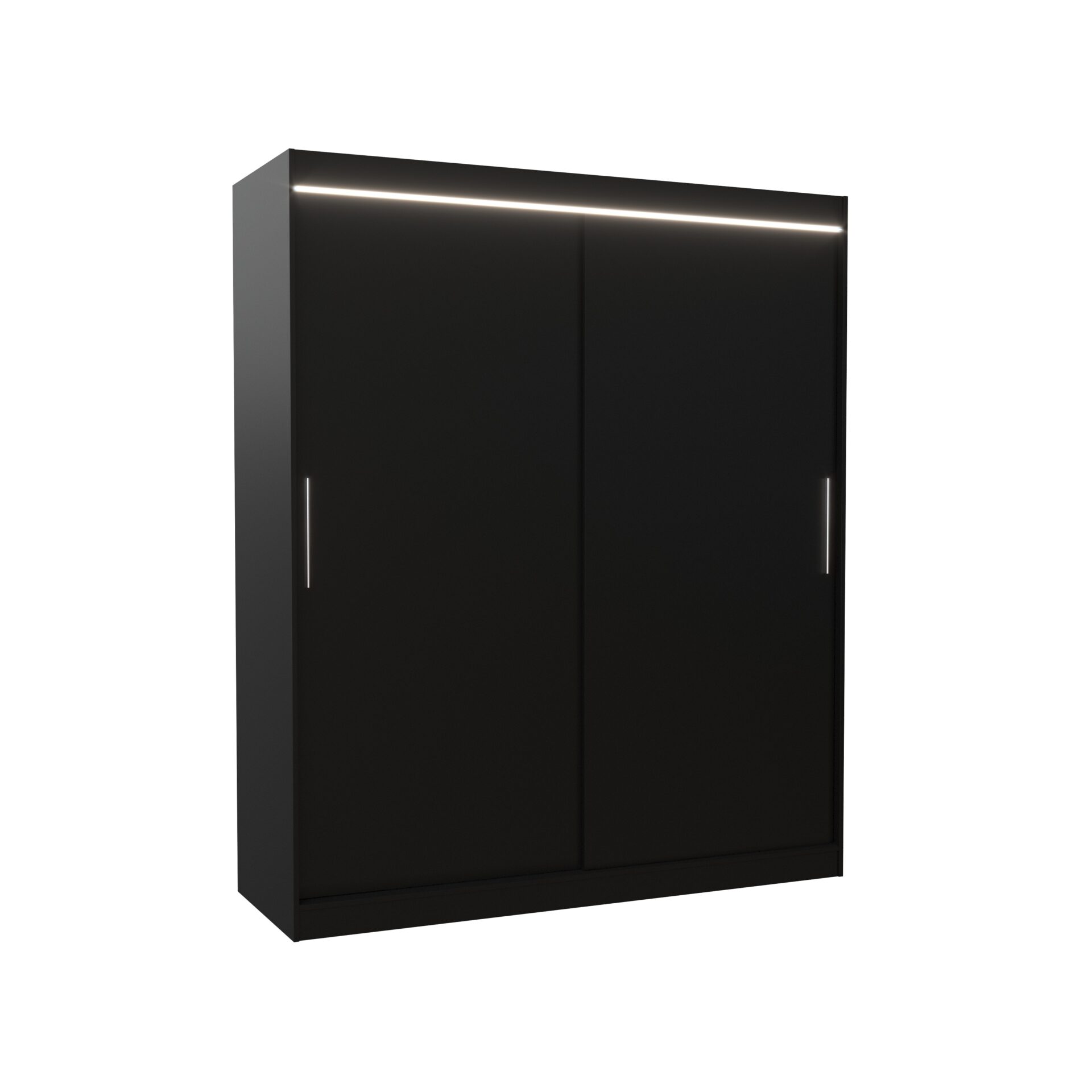 Bīdāms skapis ar LED apgaismojumu LINCOLN 180 Black ADRK