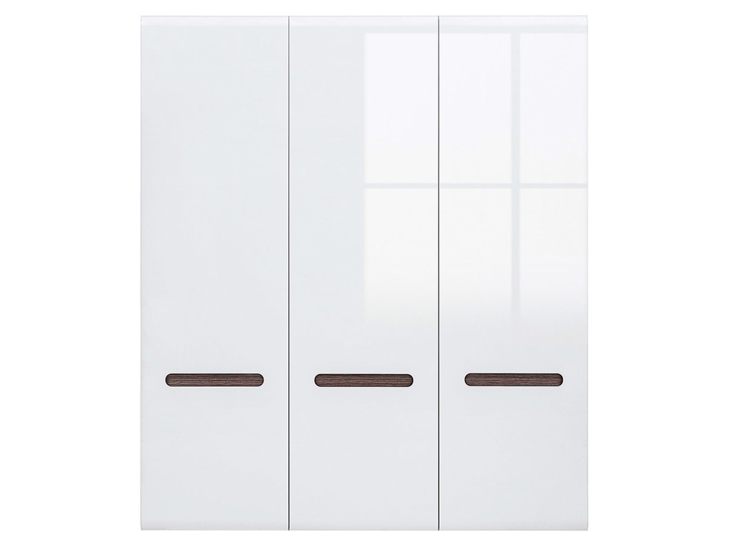 AZTECA TRIO trīsdurvju skapis, 180 cm, balts/spīdīgi balts — изображение 6