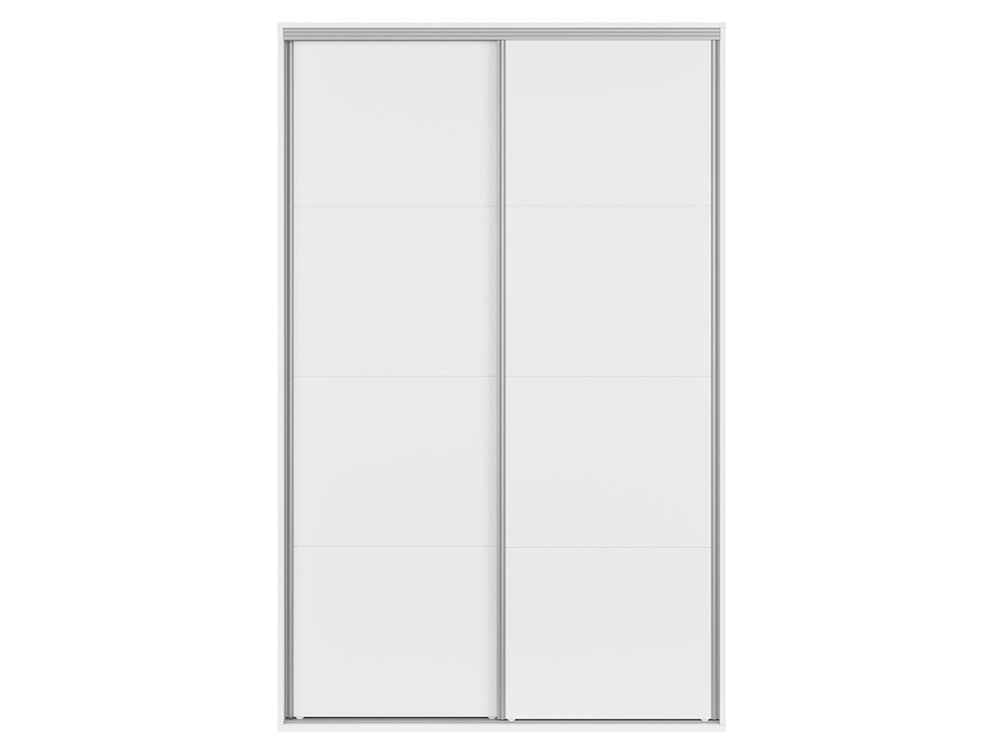 FLEX skapis ar bīdāmām durvīm, 150 cm, balts