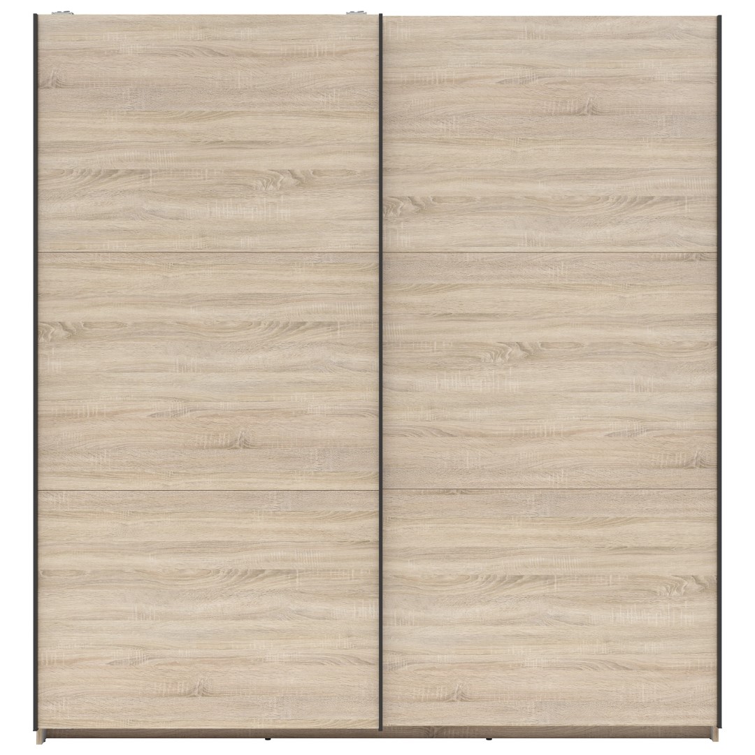 TETRIX skapis ar bīdāmām durvīm, 183 cm, Sonoma ozols