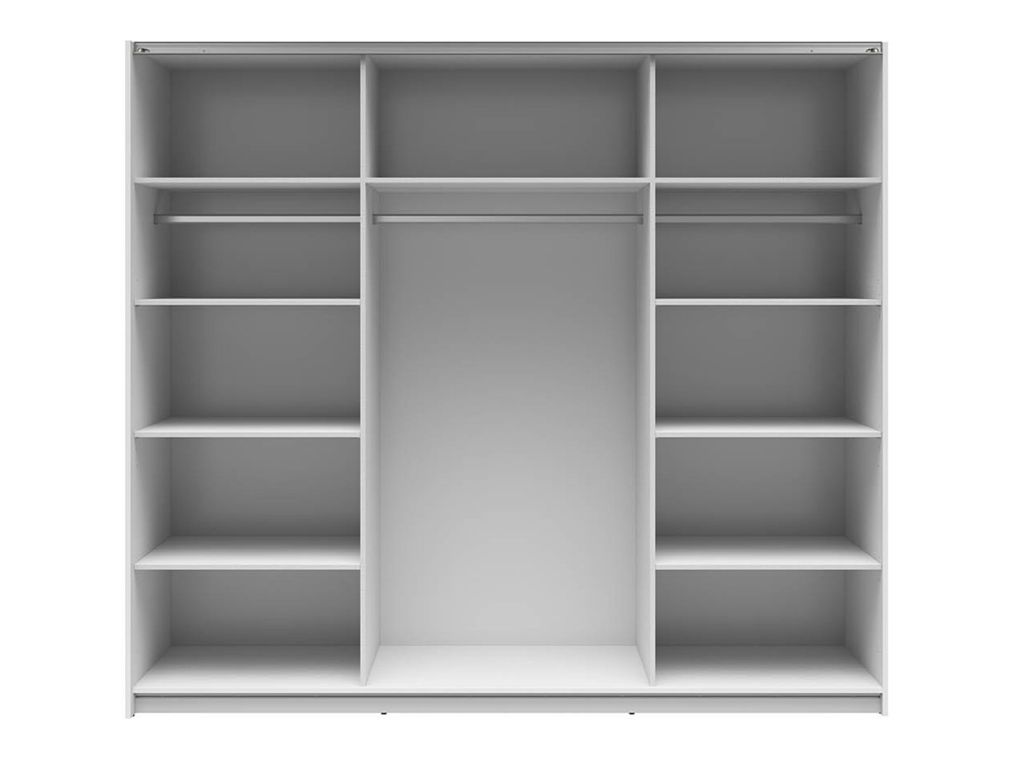 TETRIX skapis ar bīdāmām durvīm, 220 cm, spīdīgi balta/Wotan ozols — изображение 2