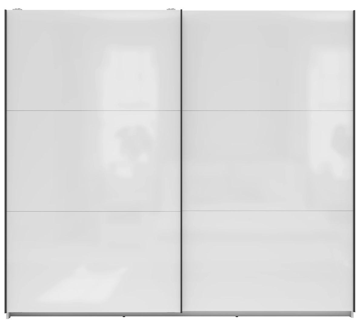 TETRIX skapis ar bīdāmām durvīm, 220 cm, spīdīgi balts