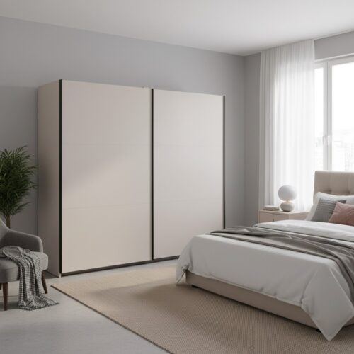 TETRIX skapis ar bīdāmām durvīm, 220 cm, kašmirs