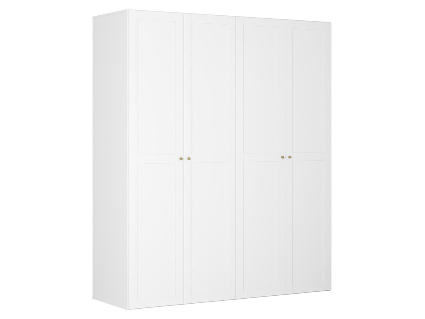 FLEX četru durvju skapis, 200 cm, balts