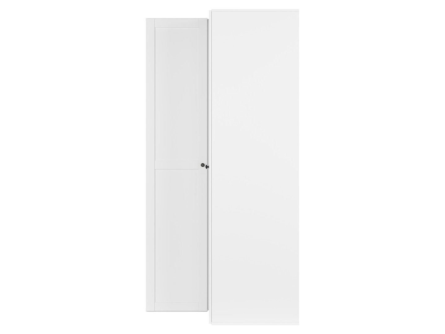 FLEX divu durvju stūra skapis 120x118 cm, balts