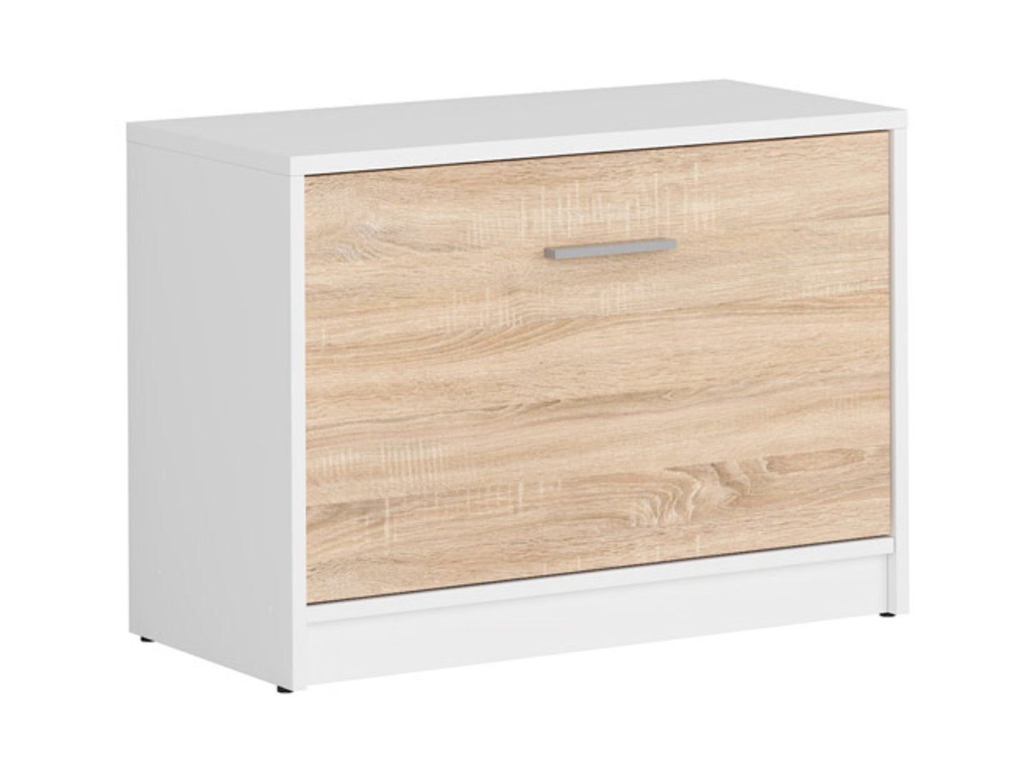 NEPO PLUS zems apavu skapis, 70 cm, balts/sonoma ozols