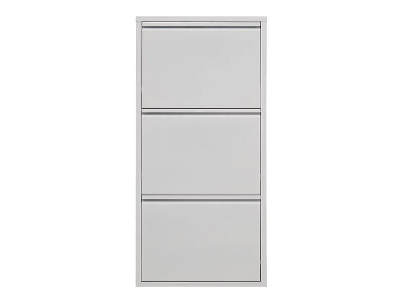Fly trīsdurvju metāla apavu skapis 50x103,5x15 balts