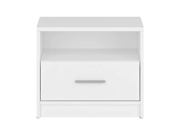 NEPO PLUS naktsskapītis ar atvilktni, 49,5 cm, balts — изображение 2