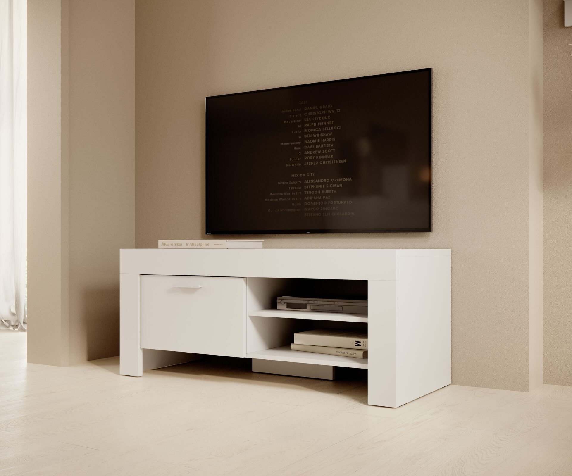 1D CESIRO TV skapis Balts ADRK — изображение 3