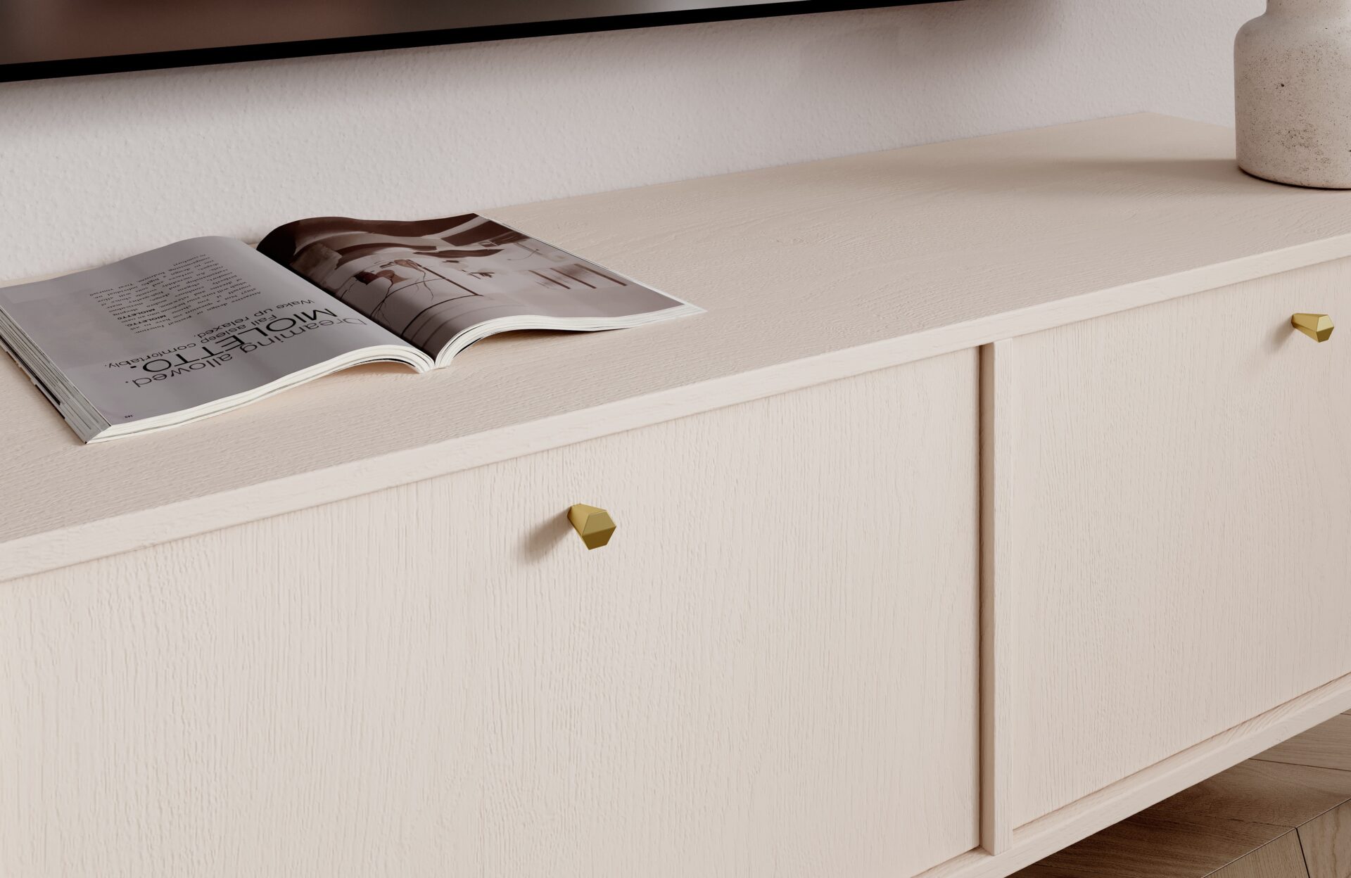 Tili 2D TV skapis Sand Beige ADRK — 4 attēls