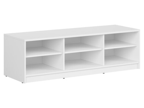 NEPO PLUS atvērts TV skapītis, 138,5 cm, balts
