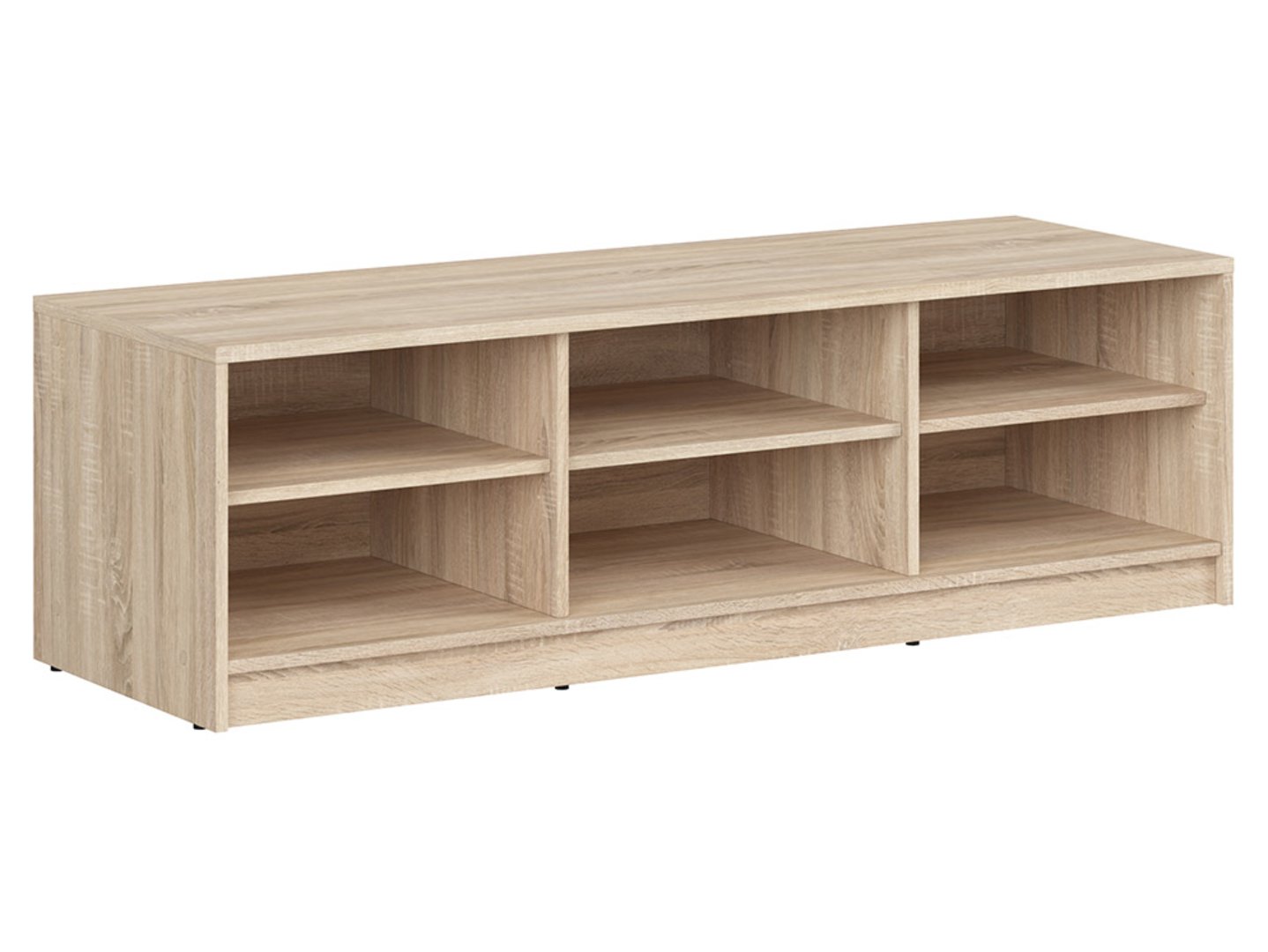 NEPO PLUS atvērts TV skapītis, 138,5 cm, Sonoma ozols