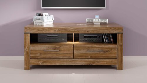 TV skapītis ar divām atvilktnēm GENT 138,5 cm Stirling ozolkoka krāsā