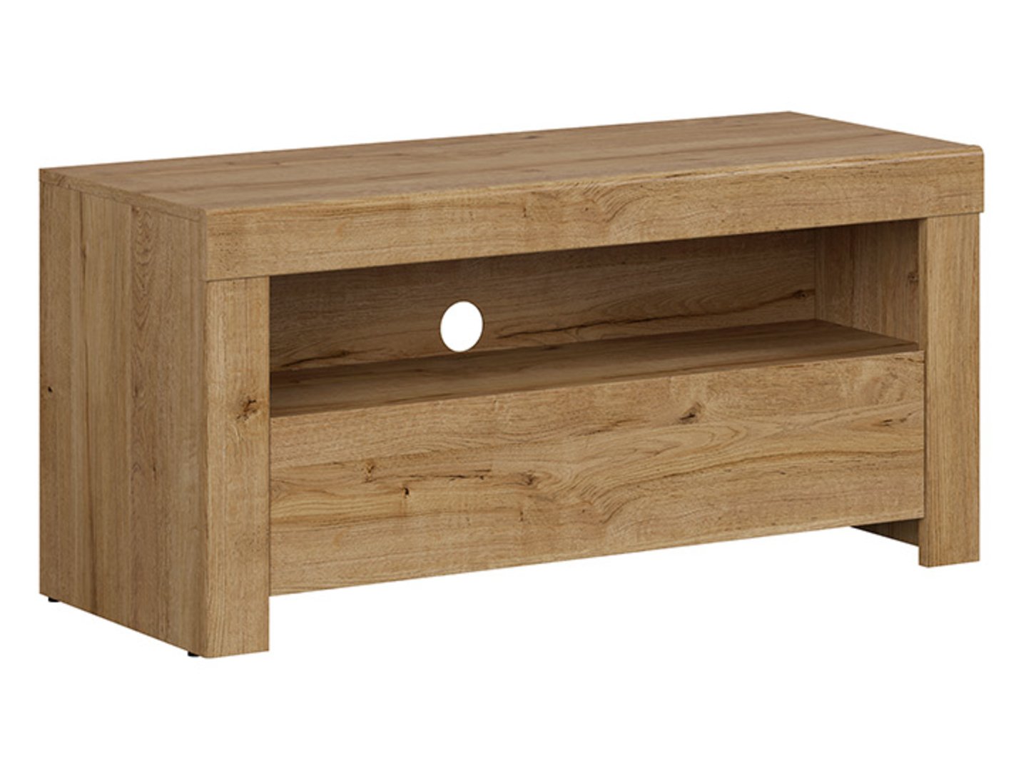 HOLTEN TV skapītis ar atvilktni, 106 cm, Waterford ozols