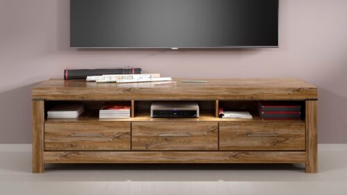 TV skapītis ar trim atvilktnēm GENT 200 cm, Stirling ozols