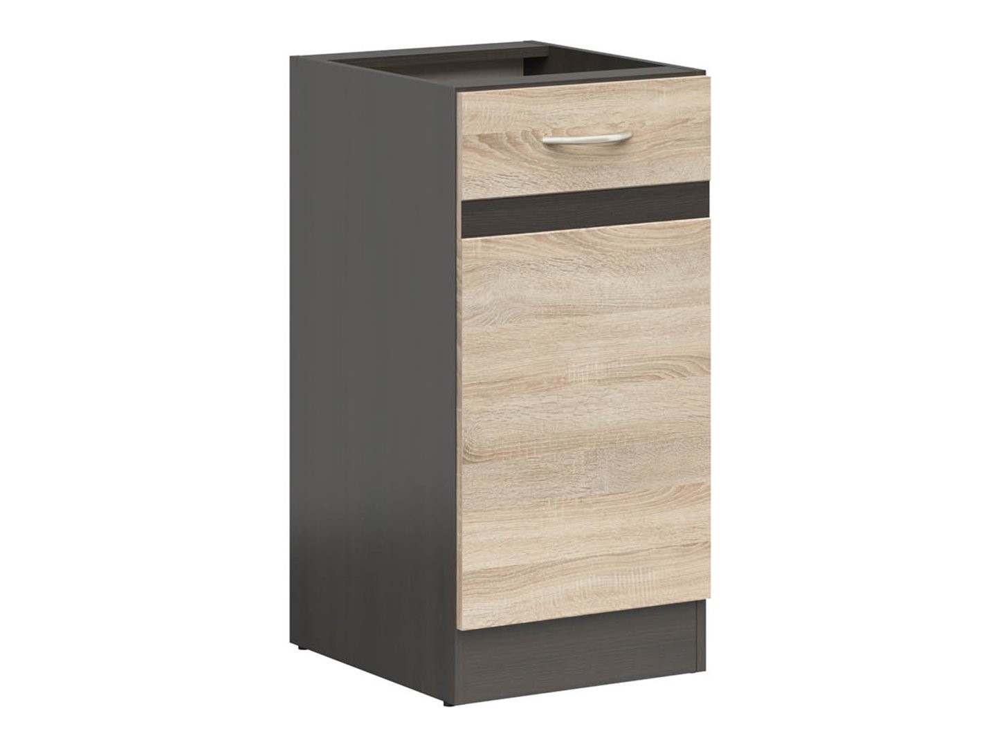 Kreisais skapītis 40x82 cm JUNONA LINE venge/sonoma ozols