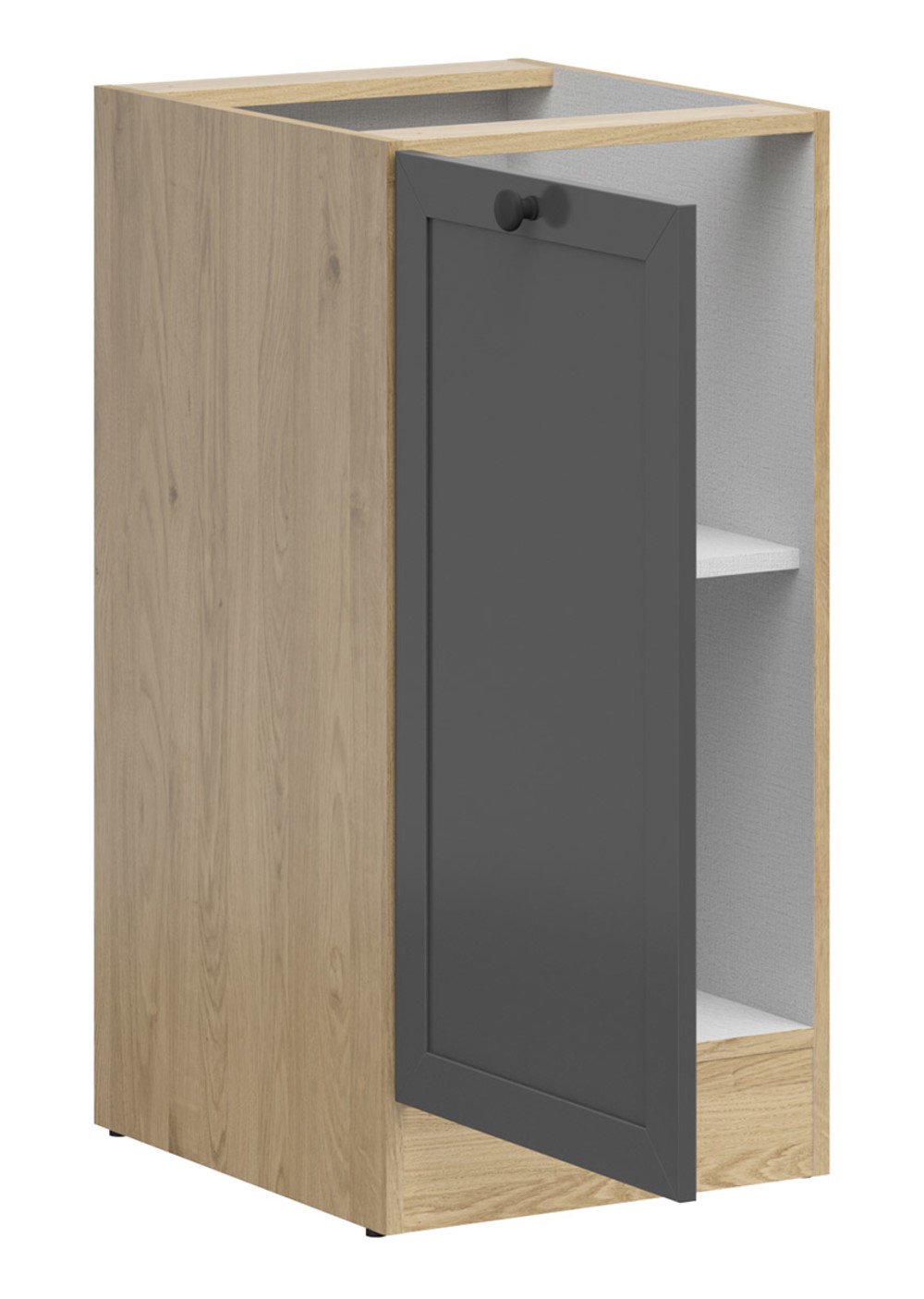 Kreisais skapītis 40x86 cm JUNONA LINE bernstein ozols/grafīts — изображение 2