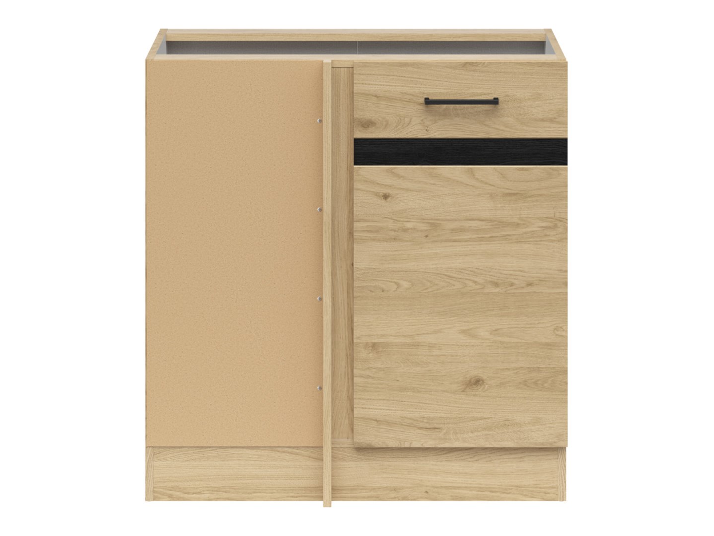 Kreisā stūra brīvstāvošs skapis 100x86 cm JUNONA LINE Bernstein ozols/Bernstein ozols — изображение 2