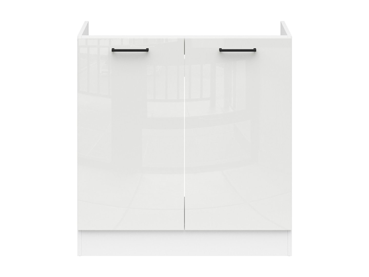 JUNONA LINE brīvstāvošs izlietnes skapītis 80x82 cm, balts/krīta spīdums — изображение 2