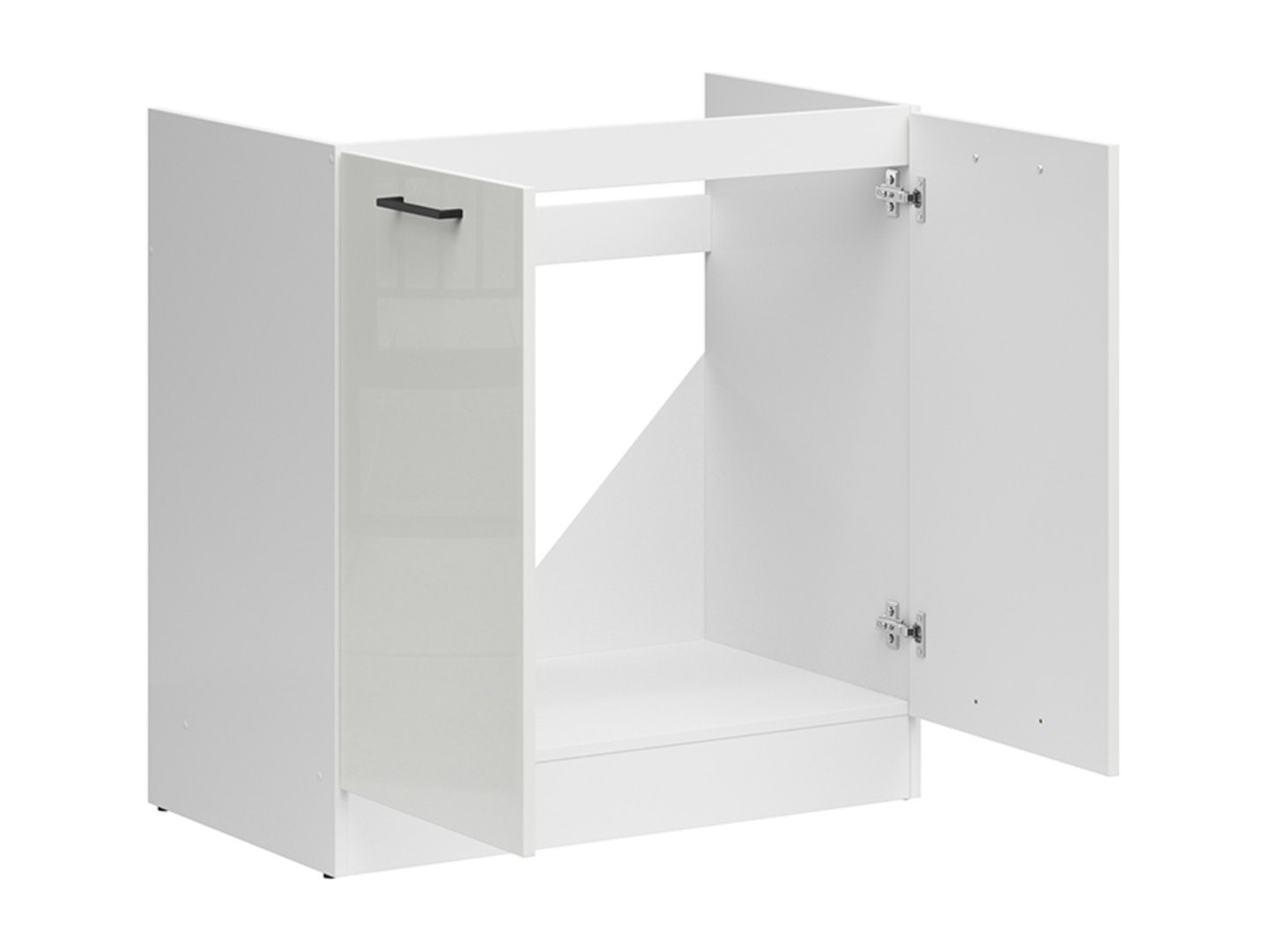JUNONA LINE brīvstāvošs izlietnes skapītis 80x82 cm, balts/krīta spīdums — изображение 3
