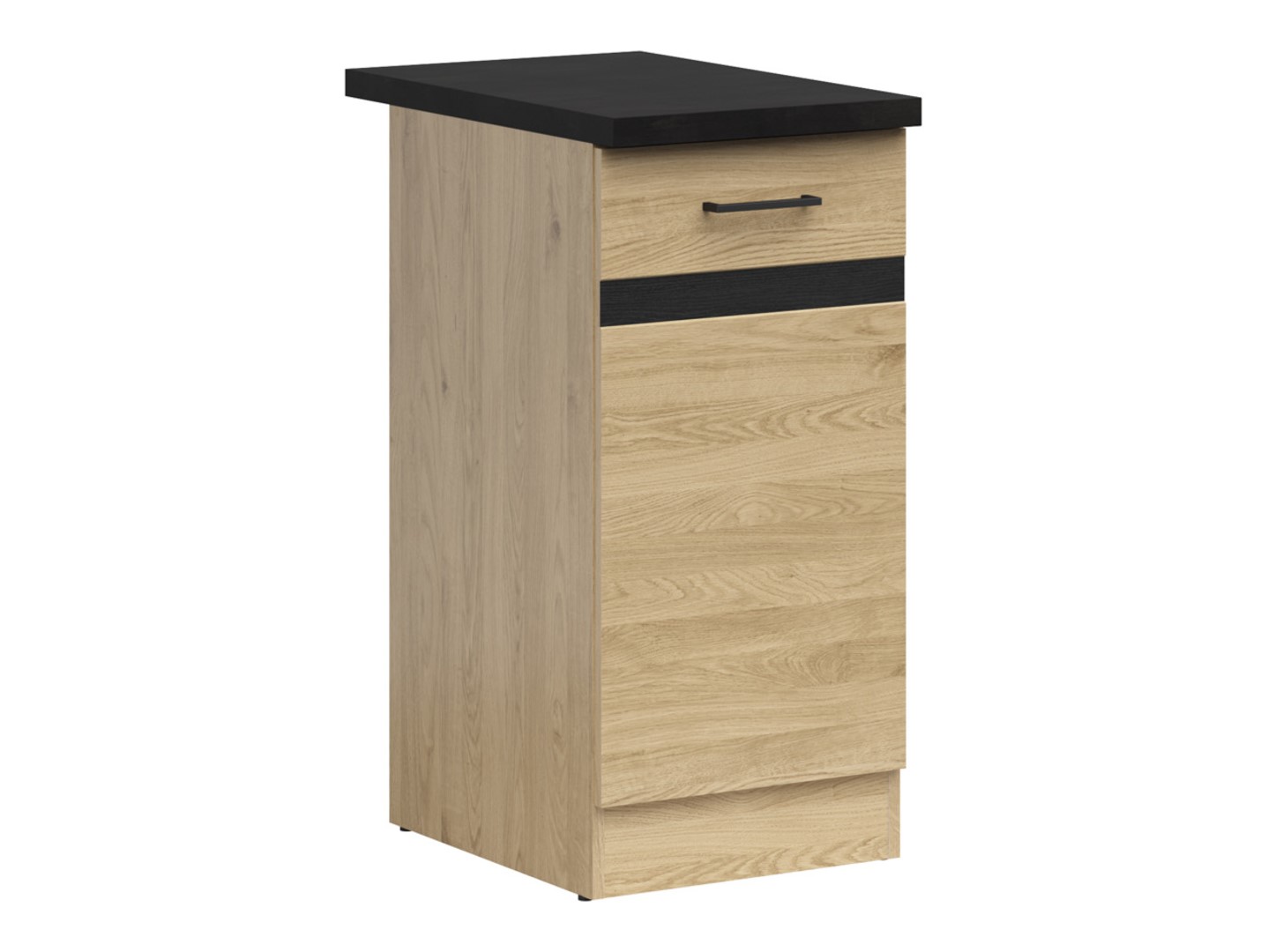 Kreisais skapis ar galda virsmu 40x86 cm JUNONA LINE Bernstein ozols/Bernstein ozols