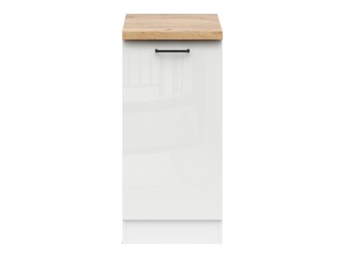 Kreisais skapītis ar galda virsmu 40×86 cm JUNONA LINE balts/krīta spīdums