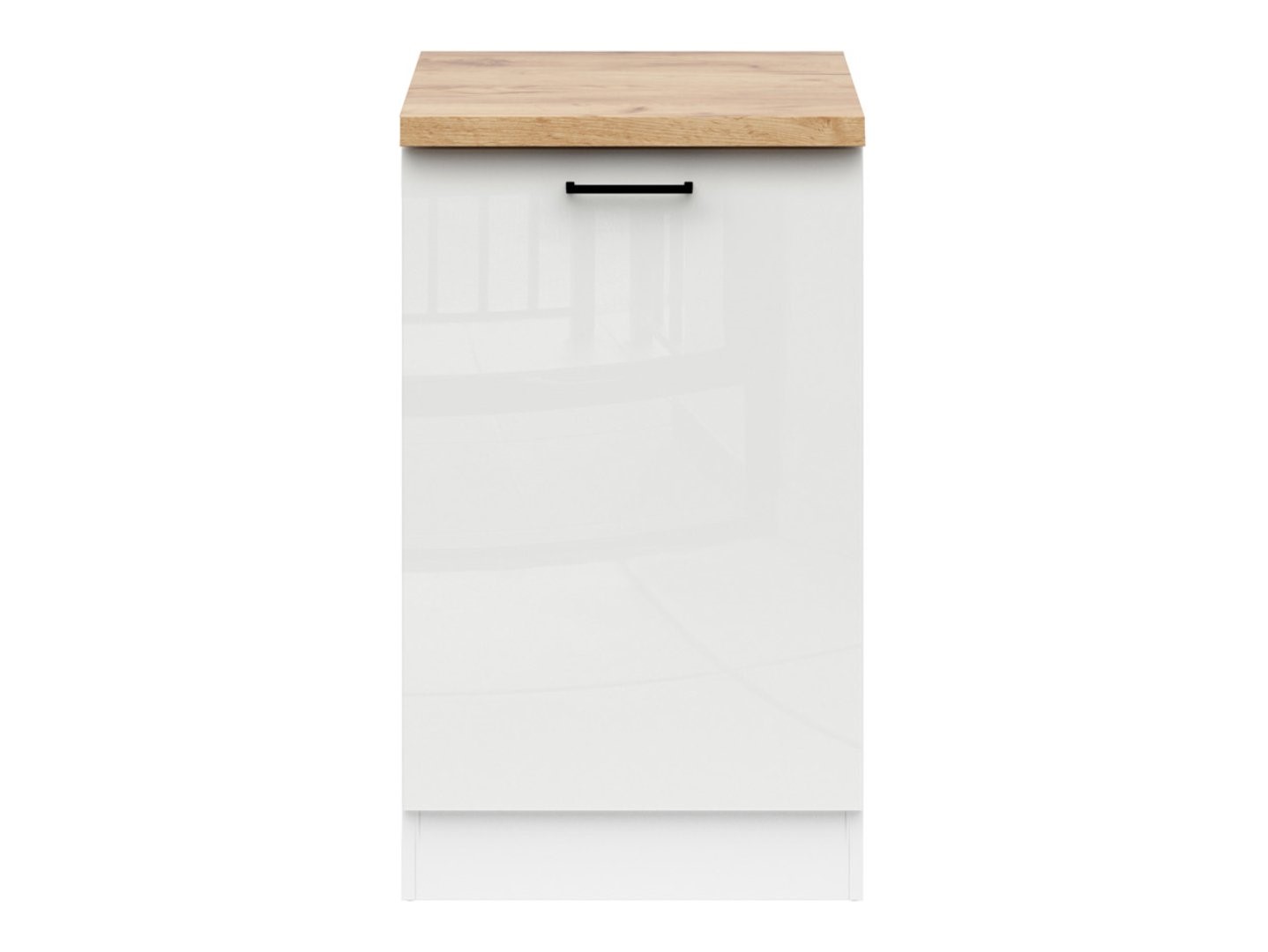 Kreisais skapītis ar galda virsmu 50x86 cm JUNONA LINE balts/krīta spīdums — изображение 2