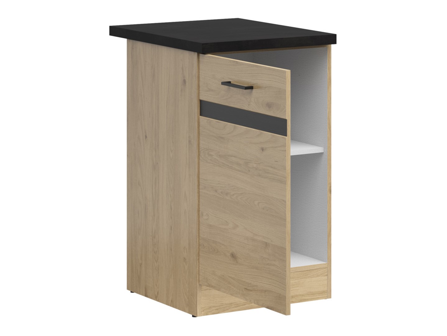 Kreisais skapis ar galda virsmu 50x86 cm JUNONA LINE Bernstein ozols/Bernstein ozols — изображение 3