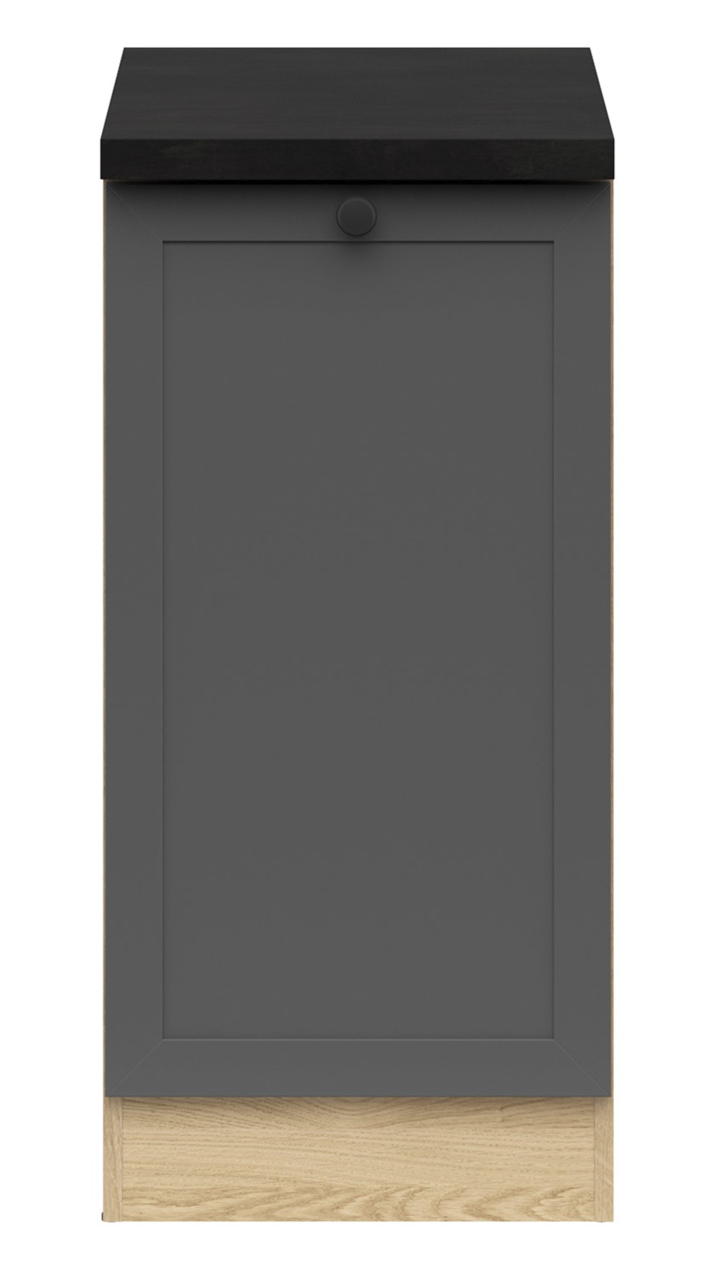 Iebūvējamais skapis labajā pusē ar galda virsmu 40x86 cm JUNONA LINE bernstein ozols/grafīts — изображение 2