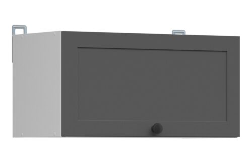 Sienas skapis 60×30 cm JUNONA LINE baltā/grafīta krāsā
