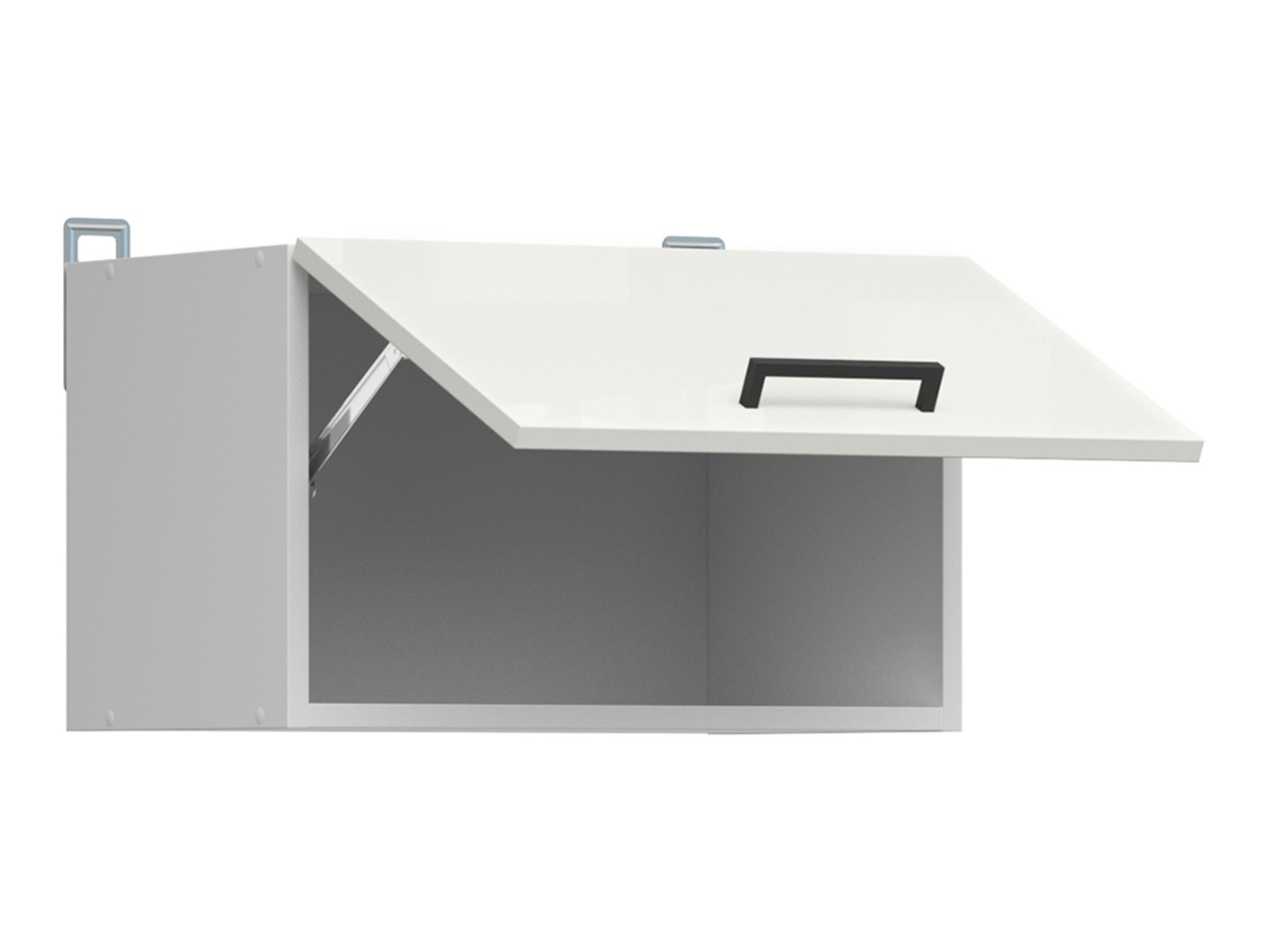 Sienas skapis 60x30 cm JUNONA LINE baltā/krīta spīdīgā krāsā — изображение 3