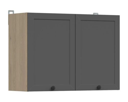 Sienas skapis 80×57 cm JUNONA LINE bernstein ozols/grafīts