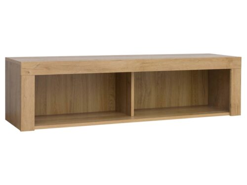 BALDER atvērts sienas skapis 120 cm Riviera ozols/spīdīgi balts