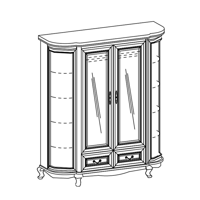 4 durvju skapis VERONA V-4D — 2 attēls