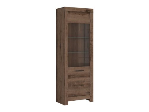 BALIN viendurvju vitrīna, 68 cm, klostera ozols
