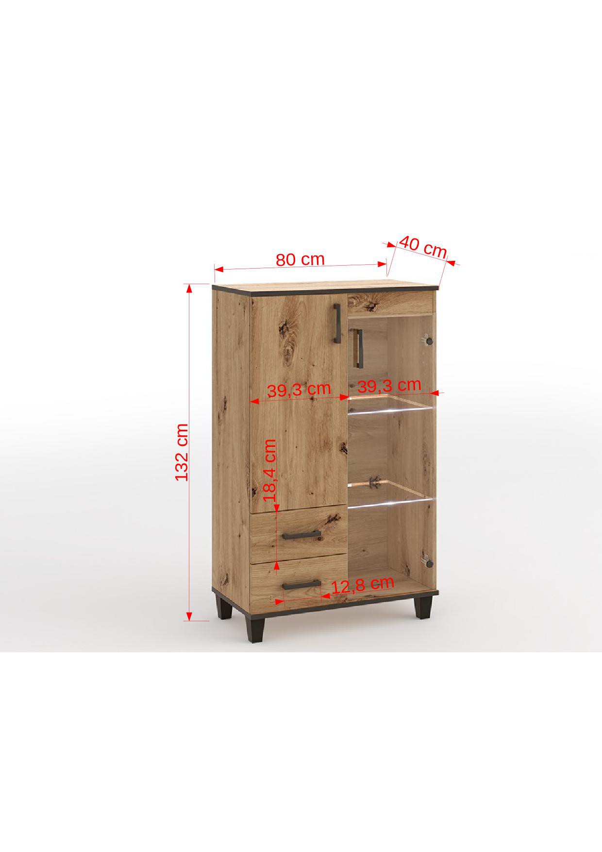POLA 01 Artisan ADRK vitrīnas skapji — 3 attēls