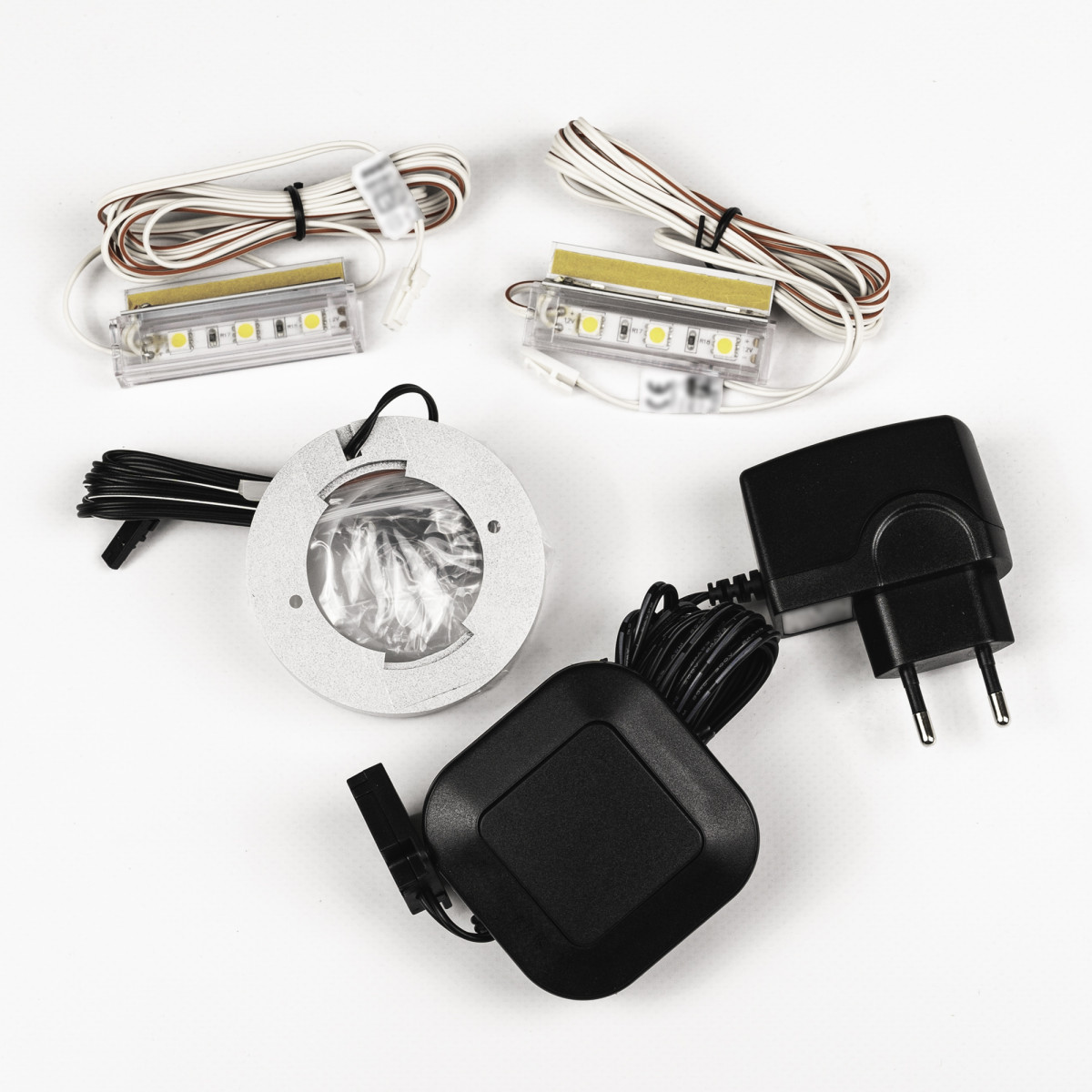 ĀRĒJĀ UN IEKŠĒJĀ LED APGAISMOJUMA KOMPLEKTS 1xSPACE, 2xGAMAS 3S 60mm - SILTI BALTA
